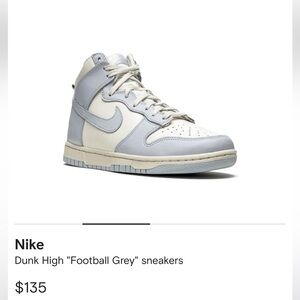 Nike Dunk High "Football Grey" Sneakers